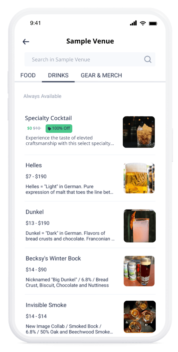 Personalized Menus